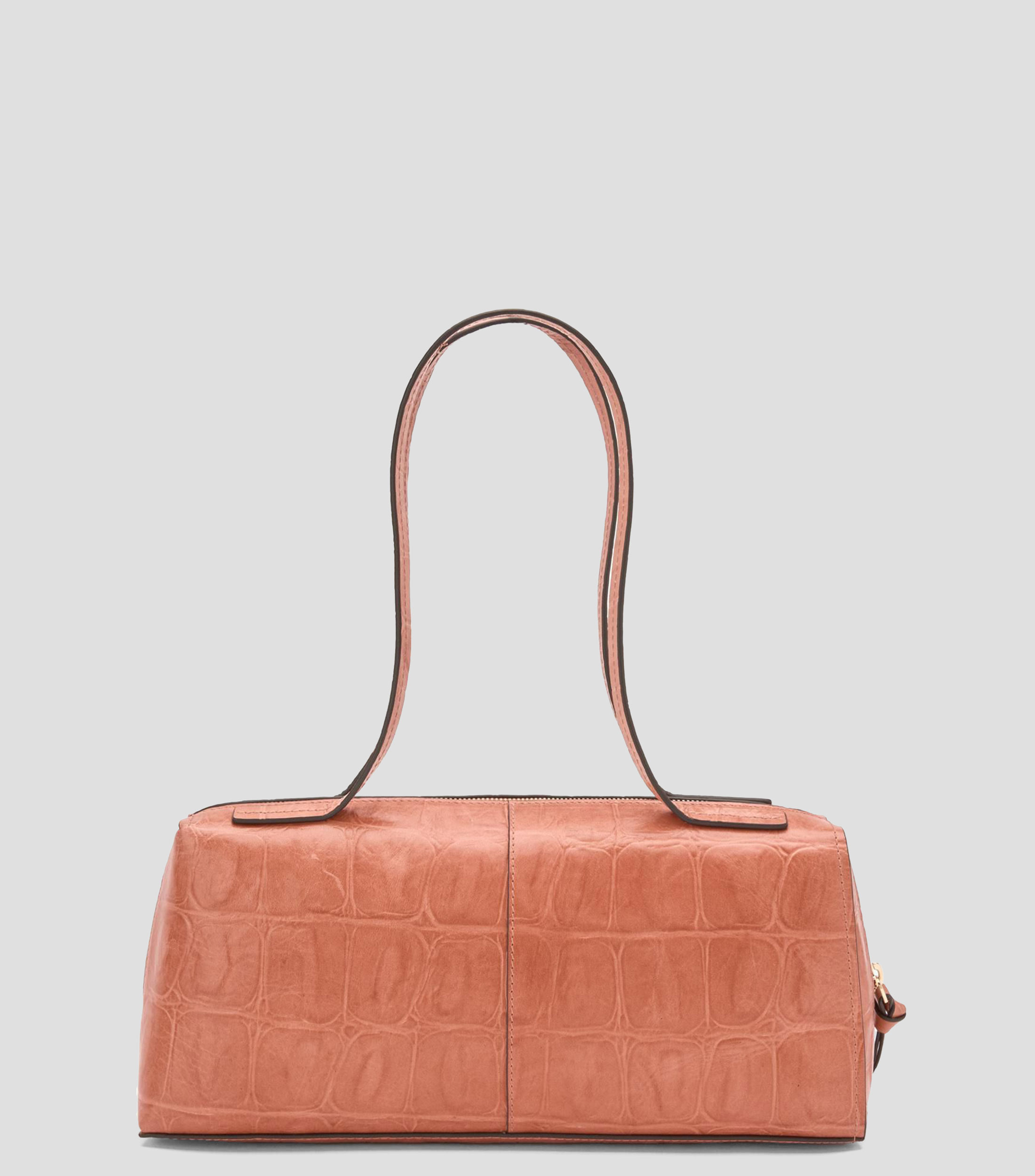 Bolsa bowler en piel sólido Mujer